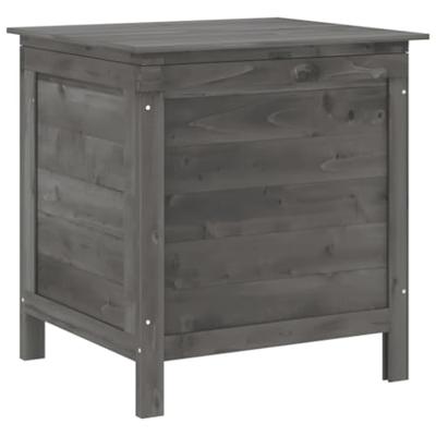 Tuinbox 50x49x56,5 cm massief vurenhout antracietkleurig - thumbnail