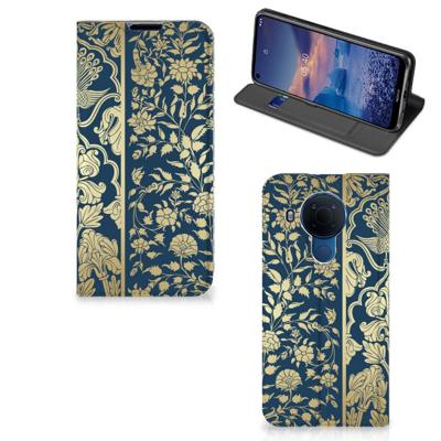 Nokia 5.4 Smart Cover Beige Flowers Nokia 5.4 Smart Cover Beige Flowers