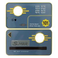 Fallout 3 Replica Vault 101 Security Keycard Limited Edition - thumbnail