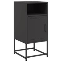 Nachtkastjes 2 st 36x39x78 cm staal zwart - thumbnail