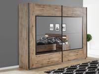 Kast OLIGA 2 schuifdeuren 245 cm scarlet eik - thumbnail