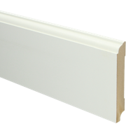 MDF Eigentijdse plint 115x18 voorgelakt RAL9010 - lengte 240cm - thumbnail