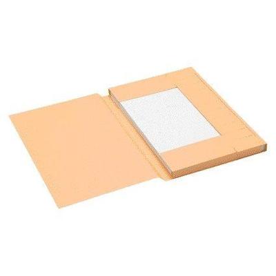 Dossiermap Secolor folio 3 klep 100% gerecycled karton 250 gr chamois