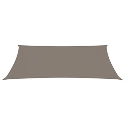 Zonnescherm rechthoekig 4x7 m oxford stof taupe