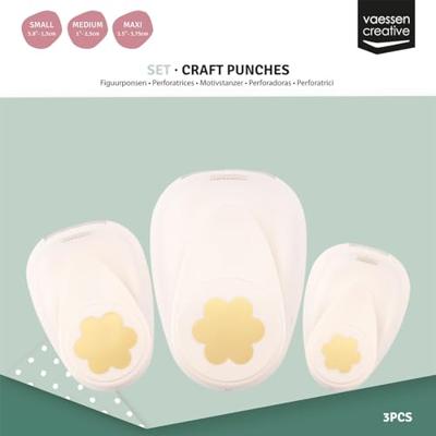 Vaessen Creative • figuurpons set bloemen lina 3st.