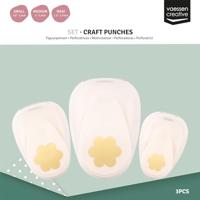 Vaessen Creative • figuurpons set bloemen lina 3st. - thumbnail