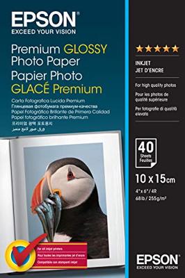 Epson Premium Glossy Photo Paper C13S042153 Fotopapier 10 x 15 cm 255 g/m² 40 vellen Hoogglans