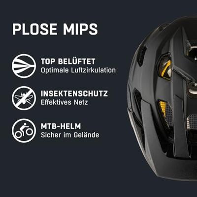 Olympic Sportswear Alpina sports mtb helm plose mips 57-61 mat zwart