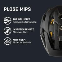 Olympic Sportswear Alpina sports mtb helm plose mips 57-61 mat zwart - thumbnail