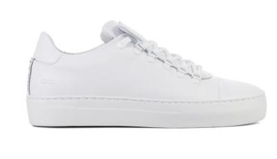 Nubikk Heren Sneakers in Leder (Wit)