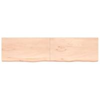 VidaXL Wastafelblad 200x50x(2-6) cm onbehandeld massief hout - thumbnail