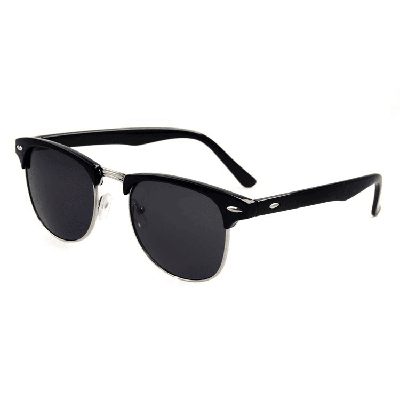 Black Half-Frame Wayfarer Zonnebril Black Half-Frame Wayfarer Zonnebril