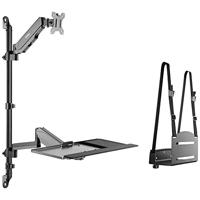 SpeaKa Professional SP-MM-710 Monitor-wandbeugel Aantal monteerbare displays: 1 Display(s) 33,0 cm (13) - 68,6 cm (27) Zwart Draaibaar, In hoogte verstelbaar, - thumbnail