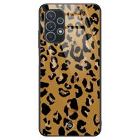 Samsung Galaxy A32 5G glazen hardcase - Jungle wildcat - thumbnail