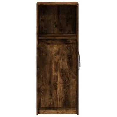 Dressoir met LED 38x34x100 cm bewerkt hout gerookt eikenkleurig Dressoir met LED 38x34x100 cm bewerkt hout gerookt eikenkleurig