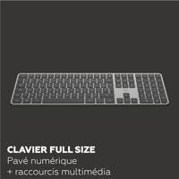 Draadloos toetsenbord - Platte toetsen - MOBILITY LAB - KP430W - AZERTY - FR - Zwart - thumbnail