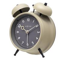 NeXtime - Tafelwekker 12 x 14 x 6cm-Stil-Licht-Metaal-NeXtime "Golden - thumbnail