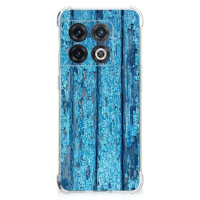 OnePlus 10 Pro Stevig Telefoonhoesje Wood Blue OnePlus 10 Pro Stevig Telefoonhoesje Wood Blue