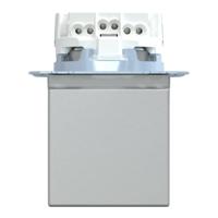 Merten MEG2311-0460 Wandcontactdoos System M Aluminium 1 stuk(s) - thumbnail