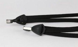 Qibbel Widek veiligheidsbinder haak rvs zwart uni