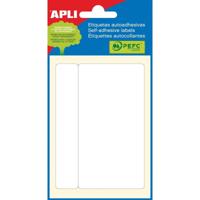 Apli witte etiketten ft 53 x 100 mm (b x h), 6 stuks, 1 per blad (2687) - thumbnail