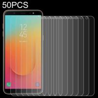 50 stuks 0.26 mm 9H 2.5 D gehard glas film voor Galaxy J8 PLUS geen retail pakket - thumbnail