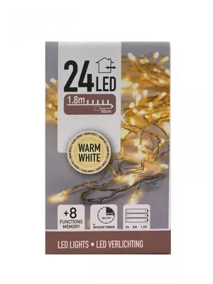 Batterijverlichting 24 LED 1,8m WW Trnsp