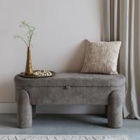 ZILT Halbank 'Delrico' 113cm, kleur Taupe - thumbnail