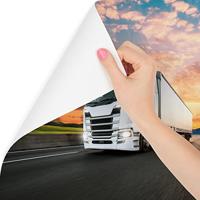 Fotobehang - Vrachtwagen met prachtige achtergrond, Truck, 11 maten, inclusief behanglijm - thumbnail