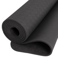 Spiru TPE Yogamat Zwart - Extra Dik - 6 mm - 183 x 61 cm - thumbnail