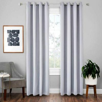 4-delige hoge-precisie gordijn schaduwdoek isolatie solide gordijn grootte: 42 × 84 inch (107 × 213CM) (lichtgrijs) 4-delige hoge-precisie gordijn schaduwdoek isolatie solide gordijn grootte: 42 × 84 inch (107 × 213CM) (lichtgrijs)