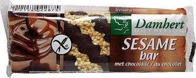 Damhert Sesambar chocolade glutenvrij 45 Gram