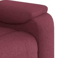 Fauteuil verstelbaar stof wijnrood - thumbnail
