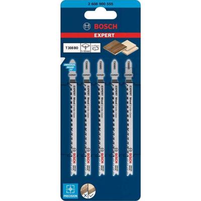 Bosch Accessories 2608900555 Expert Wood 2-side clean T 308 BO decoupeerzaagblad, 5 stuks 5 stuk(s) Bosch Accessories 2608900555 Expert Wood 2-side clean T 308 BO decoupeerzaagblad, 5 stuks 5 stuk(s)