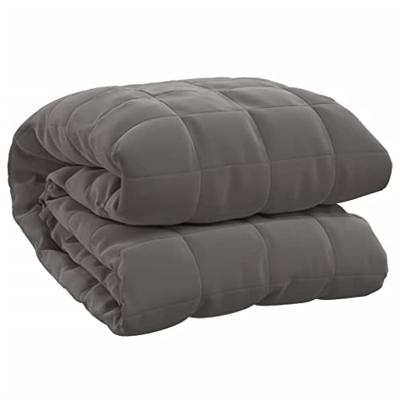 VidaXL Verzwaringsdeken 122x183 cm 5 kg stof grijs VidaXL Verzwaringsdeken 122x183 cm 5 kg stof grijs