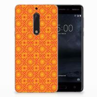 Nokia 5 | TPU bumper | Batik Oranje - thumbnail