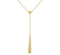 TFT Collier Geelgoud Druppel 1,1 mm x 43 47 cm - thumbnail