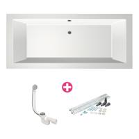 Ligbad Society 190X90X50 cm Glans Wit MegaBath - thumbnail