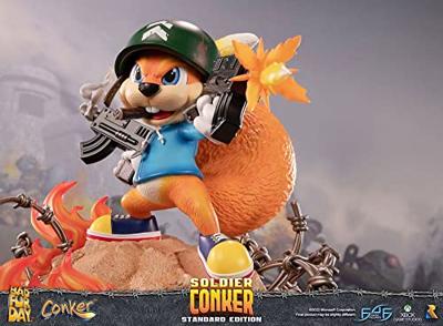 Conker's Bad Fur Day PVC Statue - Soldier Conker