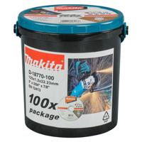 Makita D-18770-100 Doorslijpschijf RVS 125mm VE=100 in emmer - thumbnail