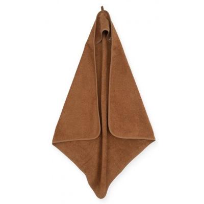 Jollein badstoffen badcape 75x75cm bruin