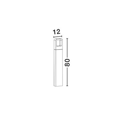 Lyora Grijze tuinlampAcqua design - 713313