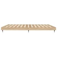 Bedframe zonder matras hout sonoma eikenkleurig 120x200 cm - thumbnail