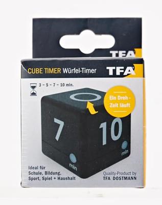 TFA Dostmann Timer Cube Timer Zwart Digitaal