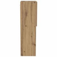 TV-kast artisanaal eikenkleurig 40.5 x 30 x 102 cm Bewerkt hout - thumbnail
