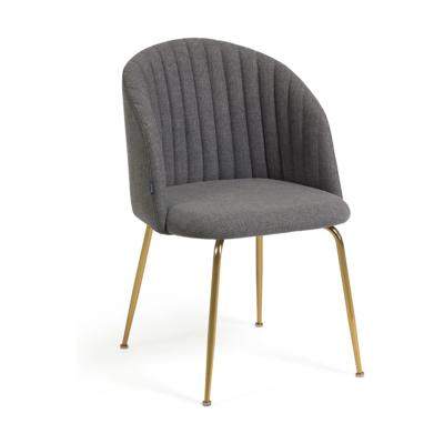 Kave Home Lumina eetkamerstoel Donkergrijs