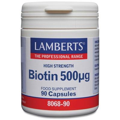 Lamberts Vitamine B8 500mcg (biotine) 90 Vegetarische capsules