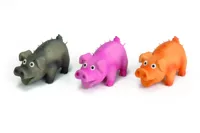 Beeztees latex biggetje 10cm ass - thumbnail