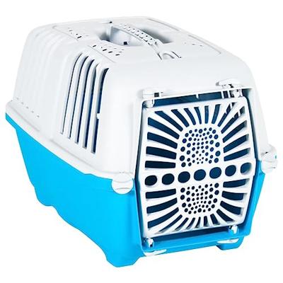 VidaXL Reismand 55x36x36 cm polypropeen wit en blauw