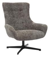 Artistiq Draaifauteuil 'Erskine' Chenille, kleur Donkergrijs - thumbnail